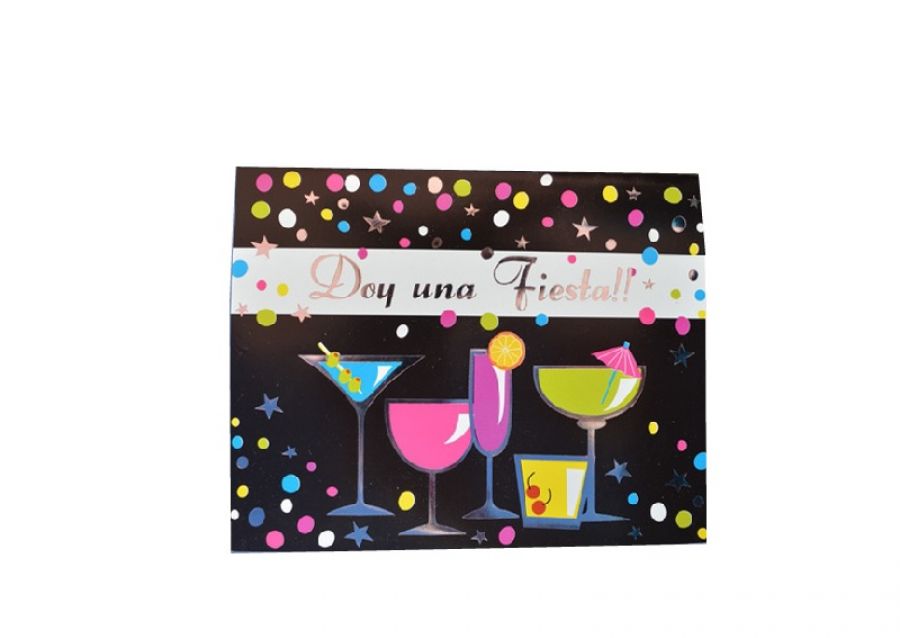 INVITACIONES X 10 COPAS TODA OCASION (7112-1) GOLD MUNDO